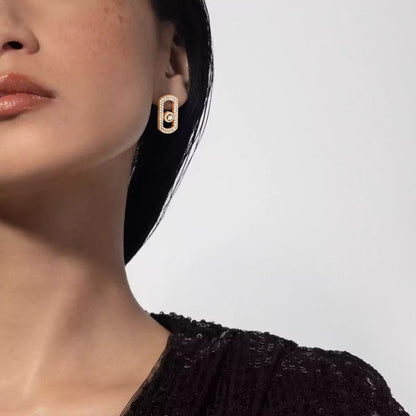 [Riva Jewelry]SO MOVE PAVÉ DIAMOND EARRINGS