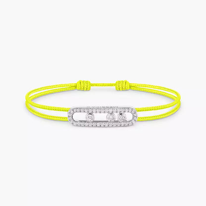 [Riva Jewelry]CARE(S) PAVÉ CORD BRACELET