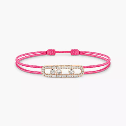 [Riva Jewelry]CARE(S) PAVÉ CORD BRACELET