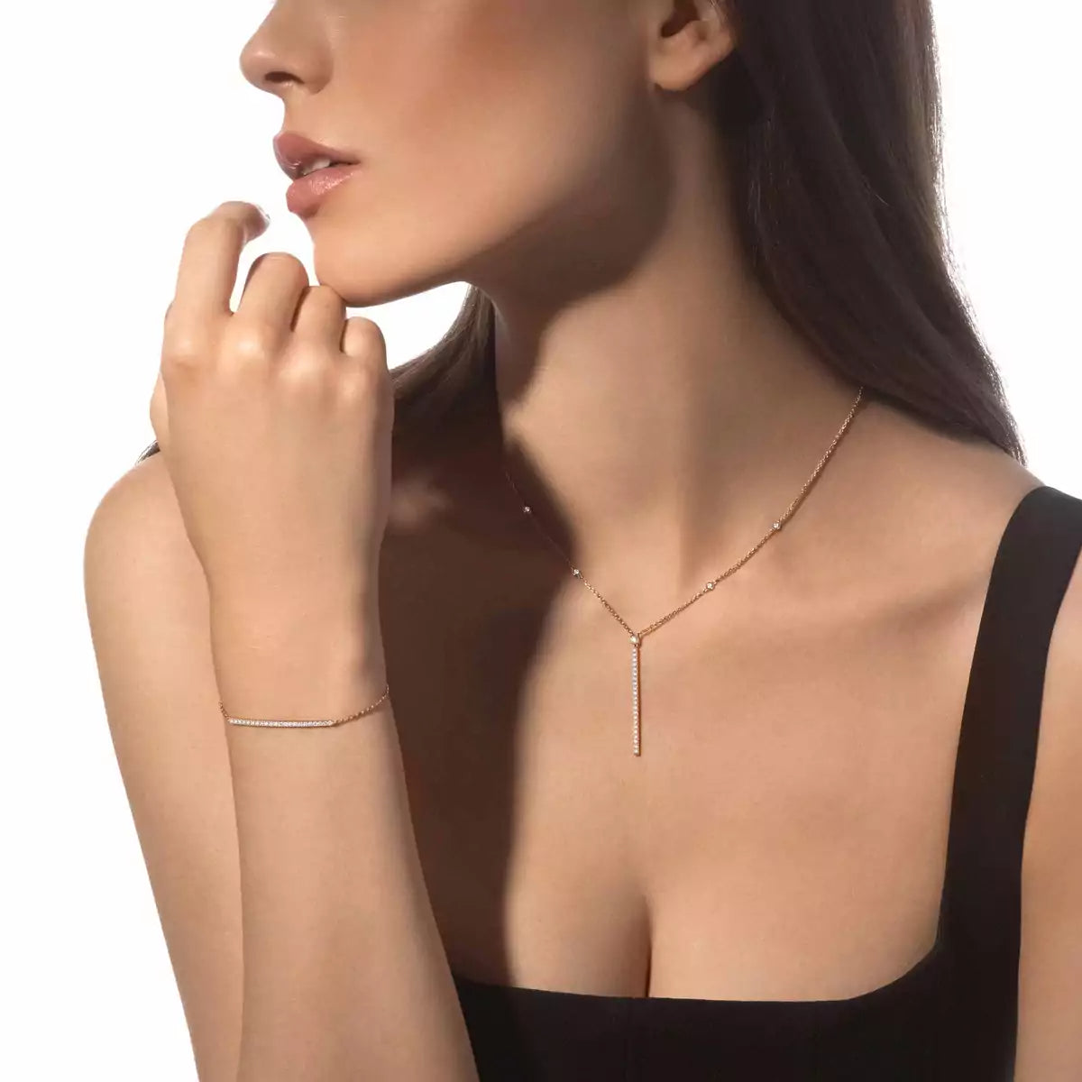 [Riva Jewelry]MY TWIN TOI & MOI DIAMOND THIN BANGLE