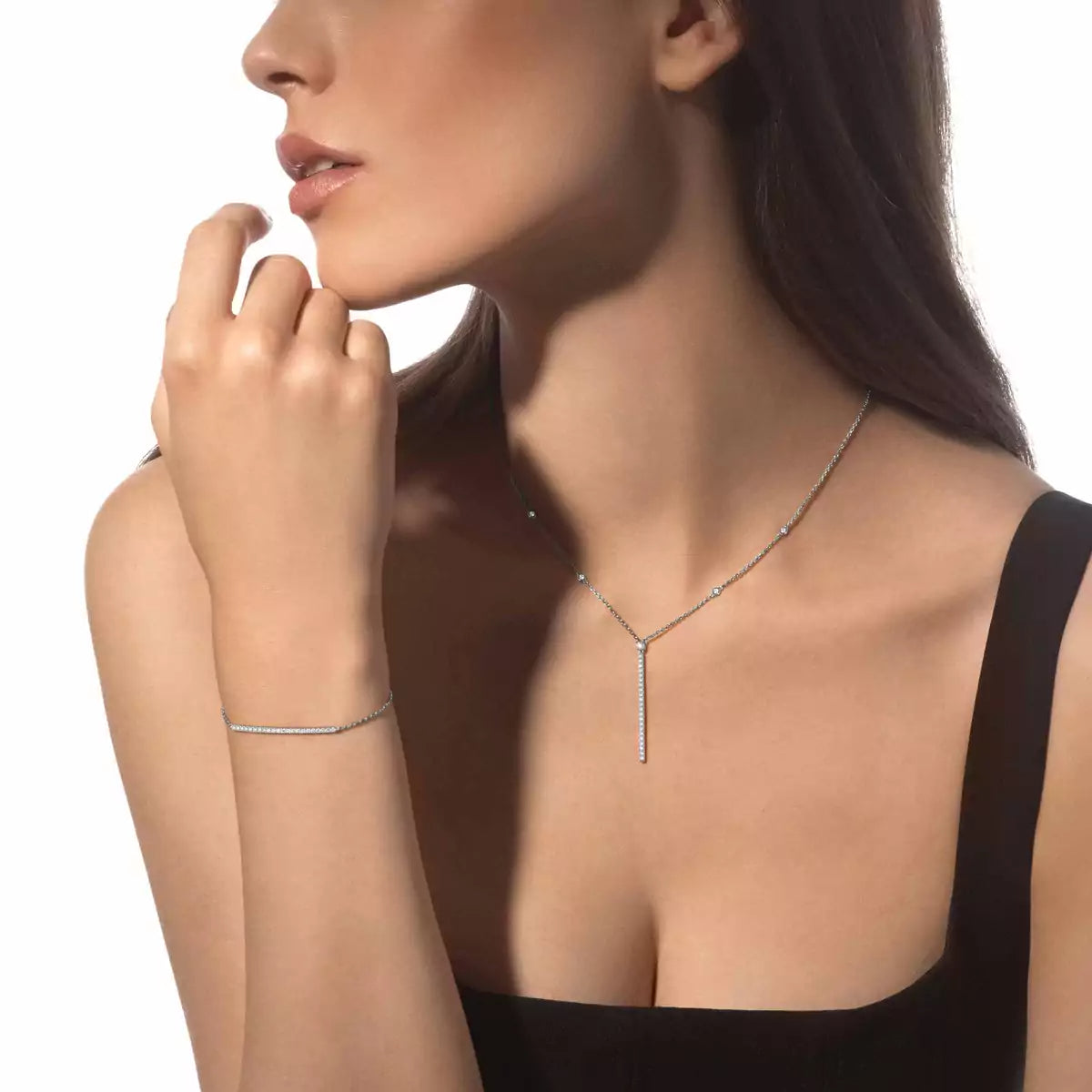 [Riva Jewelry]MY TWIN TOI & MOI DIAMOND THIN BANGLE