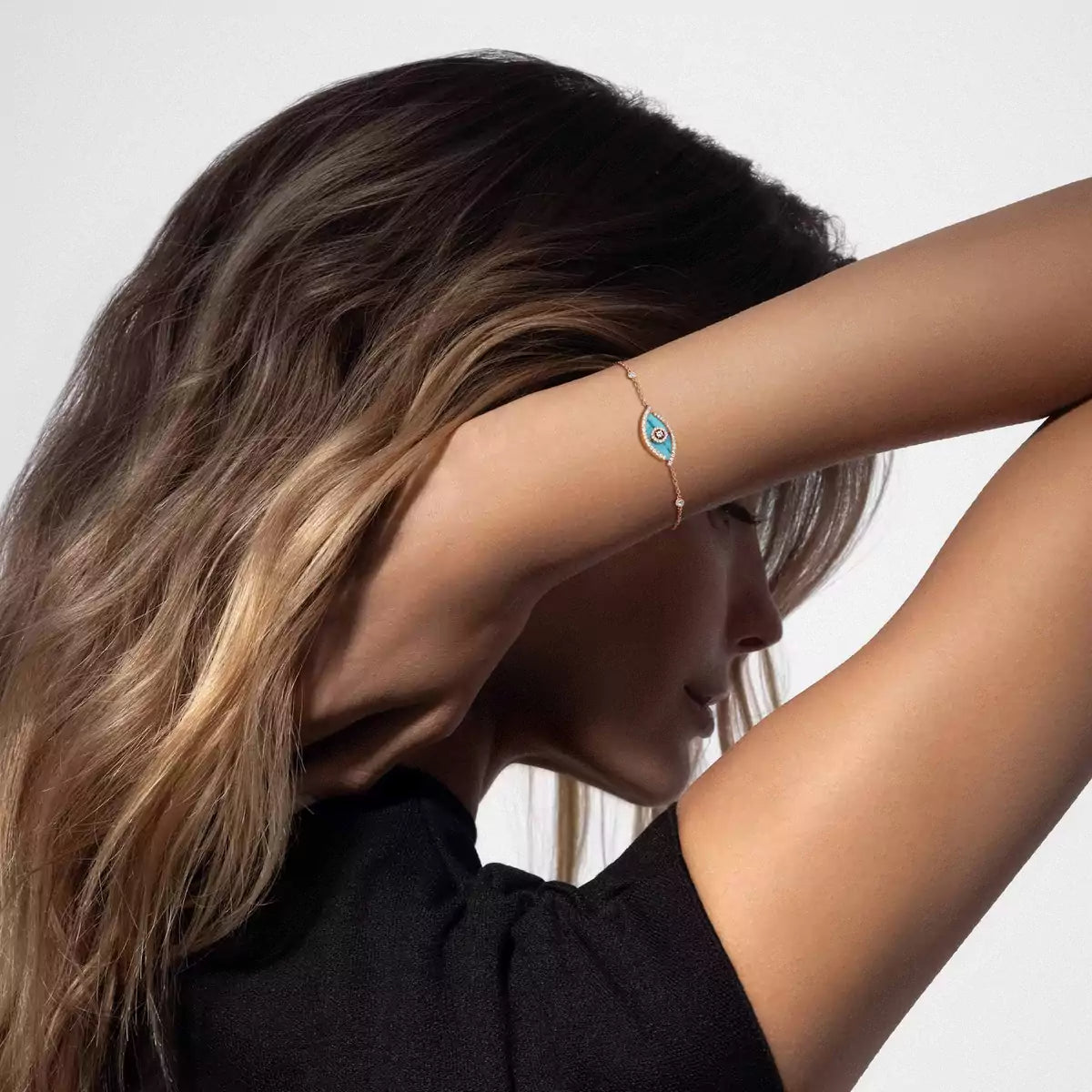 [Riva Jewelry]LUCKY EYE DIAMOND BRACELET