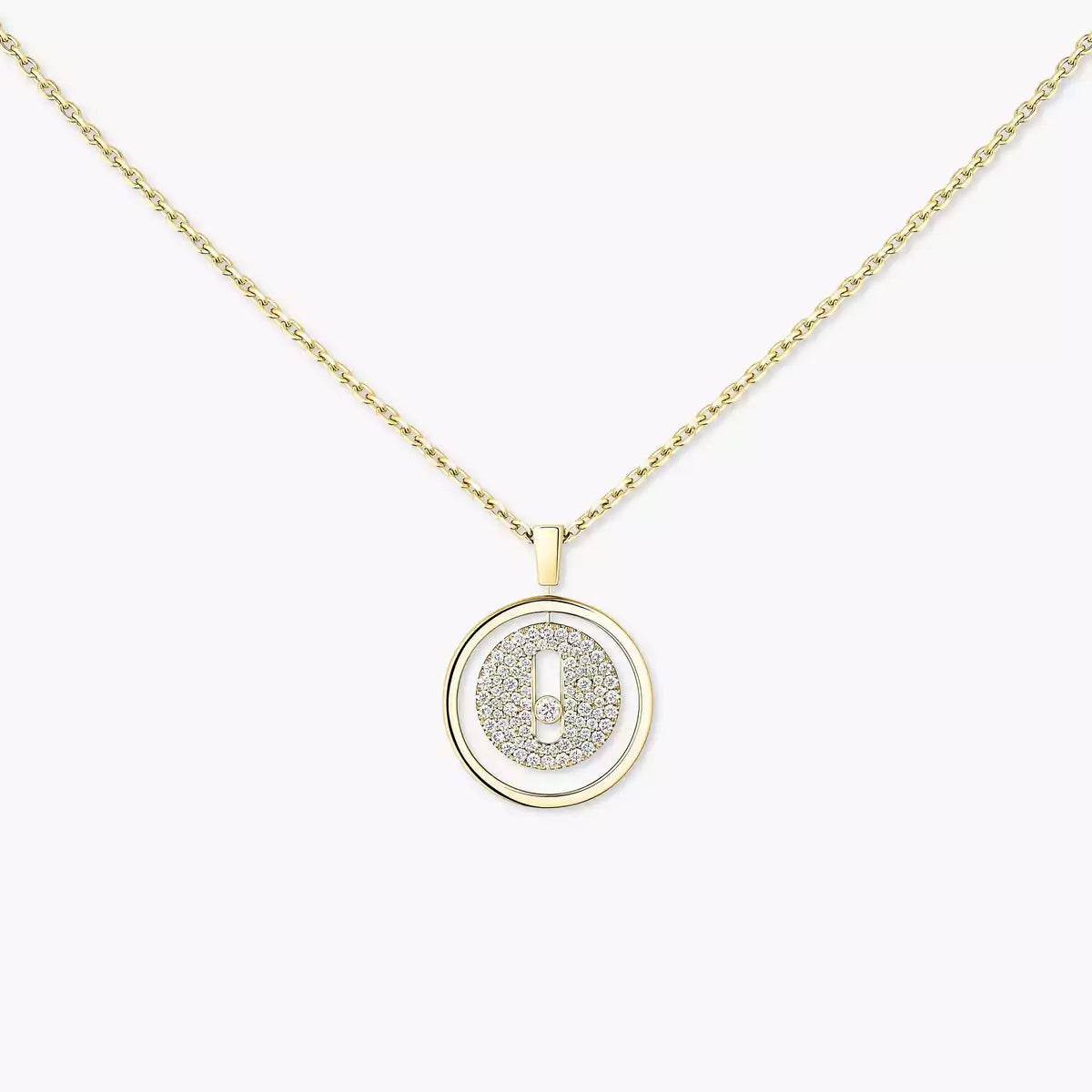 [Riva Jewelry]LUCKY MOVE FULL PAVÉ DIAMOND NECKLACE