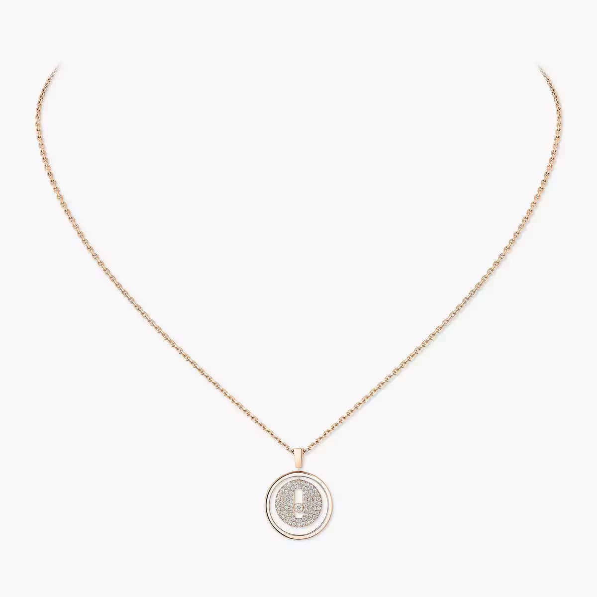 [Riva Jewelry]LUCKY MOVE FULL PAVÉ DIAMOND NECKLACE