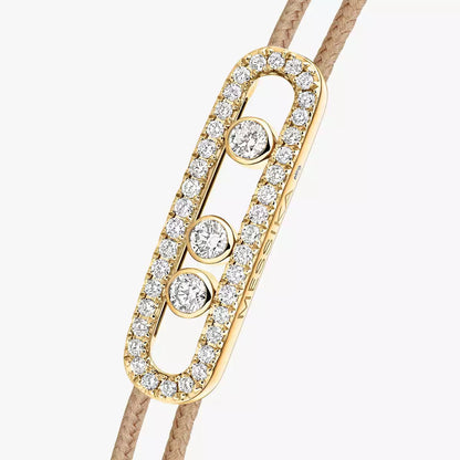 [Riva Jewelry]CARE(S) PAVÉ CORD BRACELET