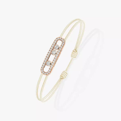 [Riva Jewelry]CARE(S) PAVÉ CORD BRACELET