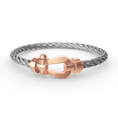 [Riva Jewelry]FORCE LARGE HORSESHOE BRACELET - ROSE GOLD