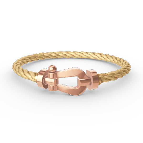 [Riva Jewelry]FORCE LARGE HORSESHOE BRACELET - ROSE GOLD