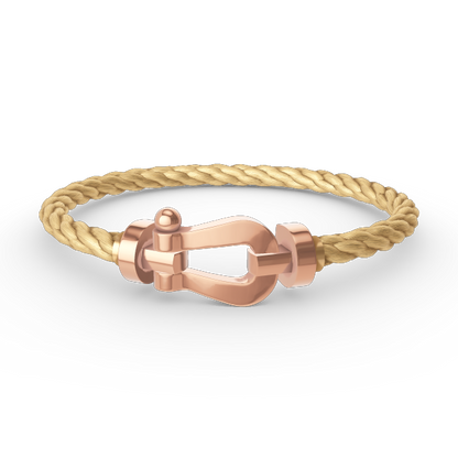 [Riva Jewelry]FORCE LARGE HORSESHOE BRACELET - ROSE GOLD
