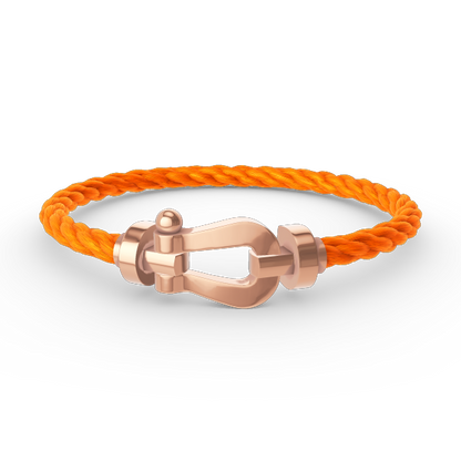 [Riva Jewelry]FORCE LARGE HORSESHOE BRACELET - ROSE GOLD