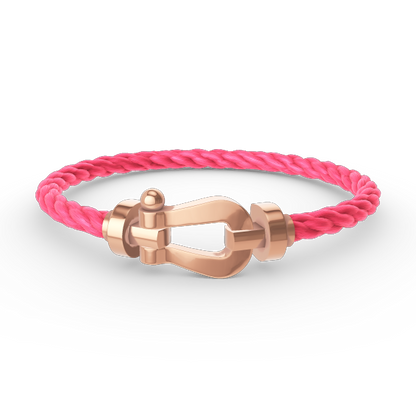 [Riva Jewelry]FORCE LARGE HORSESHOE BRACELET - ROSE GOLD