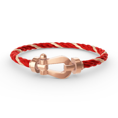 [Riva Jewelry]FORCE LARGE HORSESHOE BRACELET - ROSE GOLD