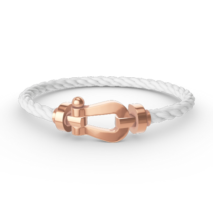 [Riva Jewelry]FORCE LARGE HORSESHOE BRACELET - ROSE GOLD