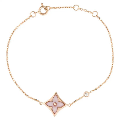 [Riva Jewelry]STAR 1 DIAMOND ROSE GOLD BRACELET