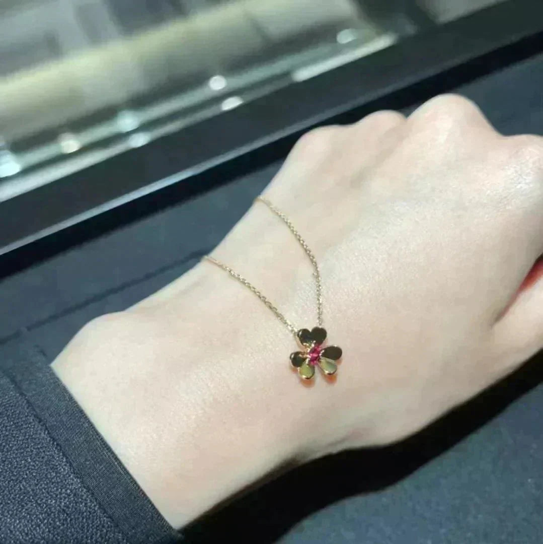 [Riva Jewelry]FRIVOLE FLORAL CHARM NECKLACE