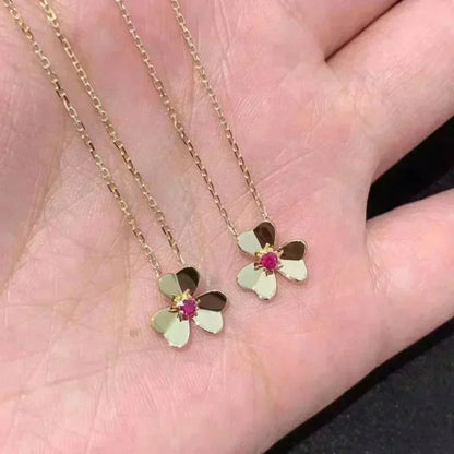 [Riva Jewelry]FRIVOLE FLORAL CHARM NECKLACE