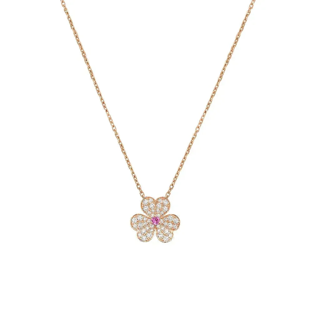 [Riva Jewelry]PAVÉ DIAMOND BUTTERFLY CHARM NECKLACE