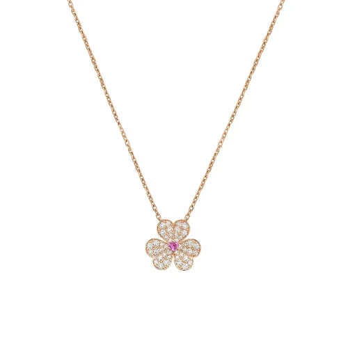 [Riva Jewelry]PAVÉ DIAMOND BUTTERFLY CHARM NECKLACE