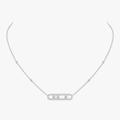 [Riva Jewelry]MOVE PAVÉ FULL DIAMOND NECKLACE