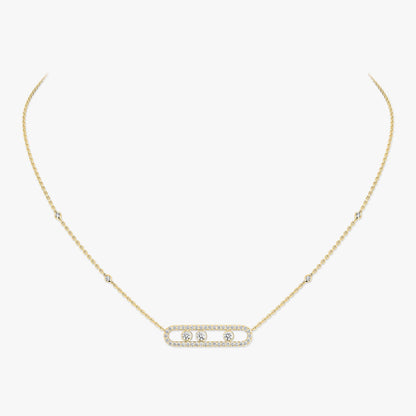 [Riva Jewelry]MOVE PAVÉ FULL DIAMOND NECKLACE