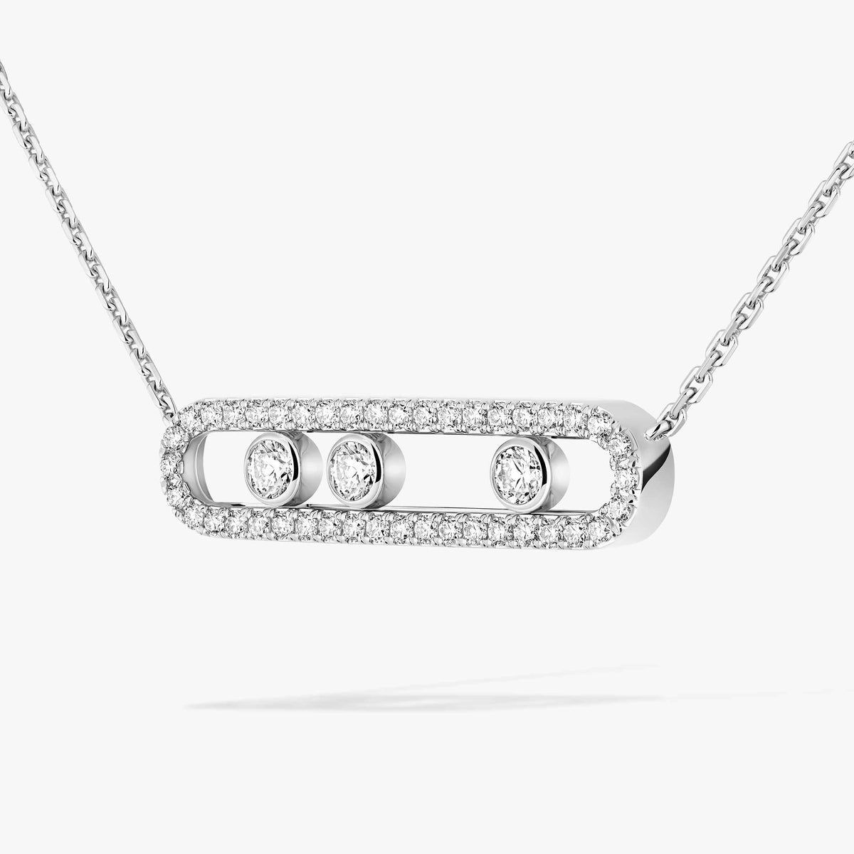 [Riva Jewelry]MOVE PAVÉ FULL DIAMOND NECKLACE