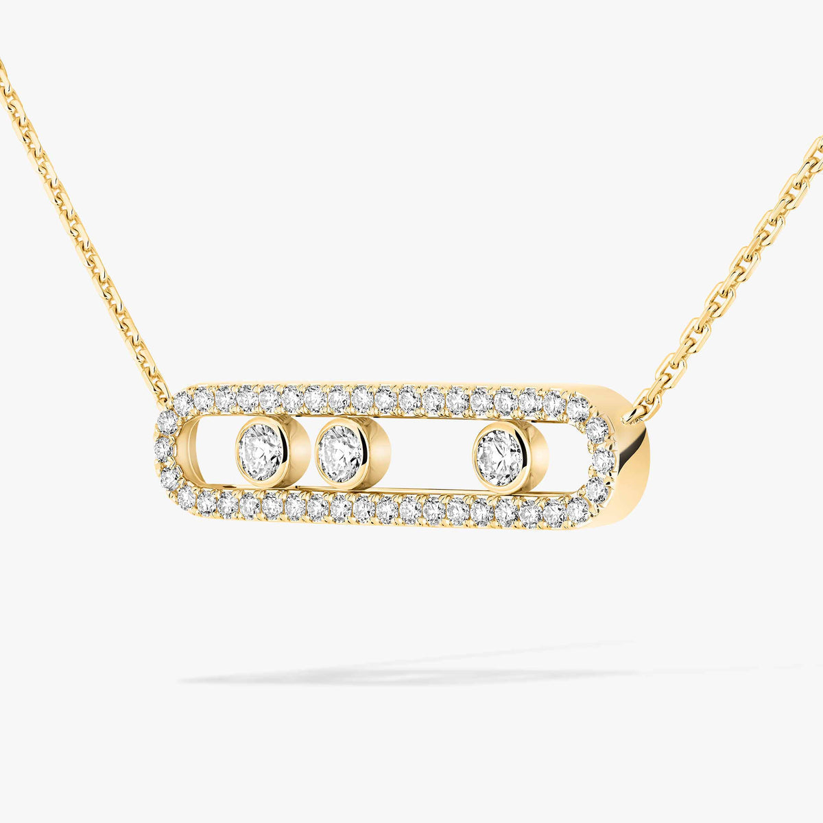 [Riva Jewelry]MOVE PAVÉ FULL DIAMOND NECKLACE