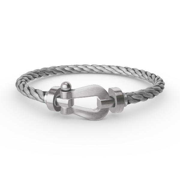 [Riva Jewelry]FORCE LARGE HORSESHOE BRACELET - WHITE GOLD