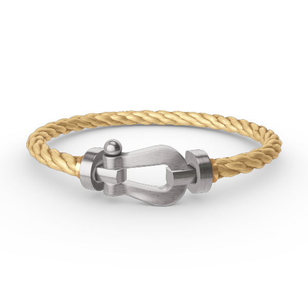 [Riva Jewelry]FORCE LARGE HORSESHOE BRACELET - WHITE GOLD