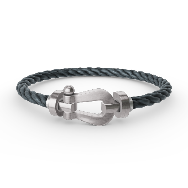 [Riva Jewelry]FORCE LARGE HORSESHOE BRACELET - WHITE GOLD