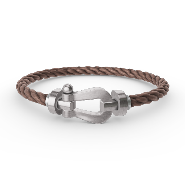 [Riva Jewelry]FORCE LARGE HORSESHOE BRACELET - WHITE GOLD