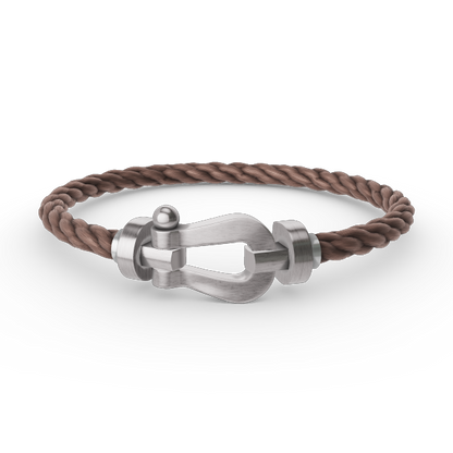 [Riva Jewelry]FORCE LARGE HORSESHOE BRACELET - WHITE GOLD