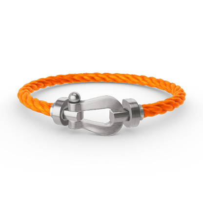 [Riva Jewelry]FORCE LARGE HORSESHOE BRACELET - WHITE GOLD