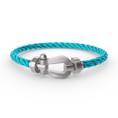 [Riva Jewelry]FORCE LARGE HORSESHOE BRACELET - WHITE GOLD