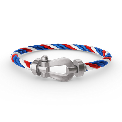 [Riva Jewelry]FORCE LARGE HORSESHOE BRACELET - WHITE GOLD