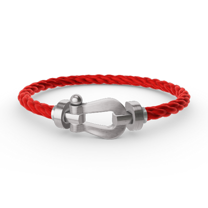 [Riva Jewelry]FORCE LARGE HORSESHOE BRACELET - WHITE GOLD