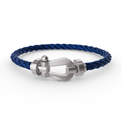 [Riva Jewelry]FORCE LARGE HORSESHOE BRACELET - WHITE GOLD