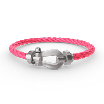 [Riva Jewelry]FORCE LARGE HORSESHOE BRACELET - WHITE GOLD