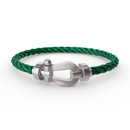 [Riva Jewelry]FORCE LARGE HORSESHOE BRACELET - WHITE GOLD