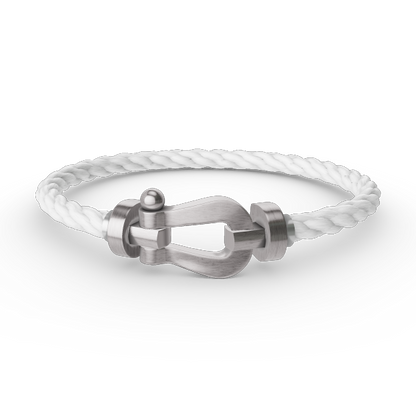 [Riva Jewelry]FORCE LARGE HORSESHOE BRACELET - WHITE GOLD